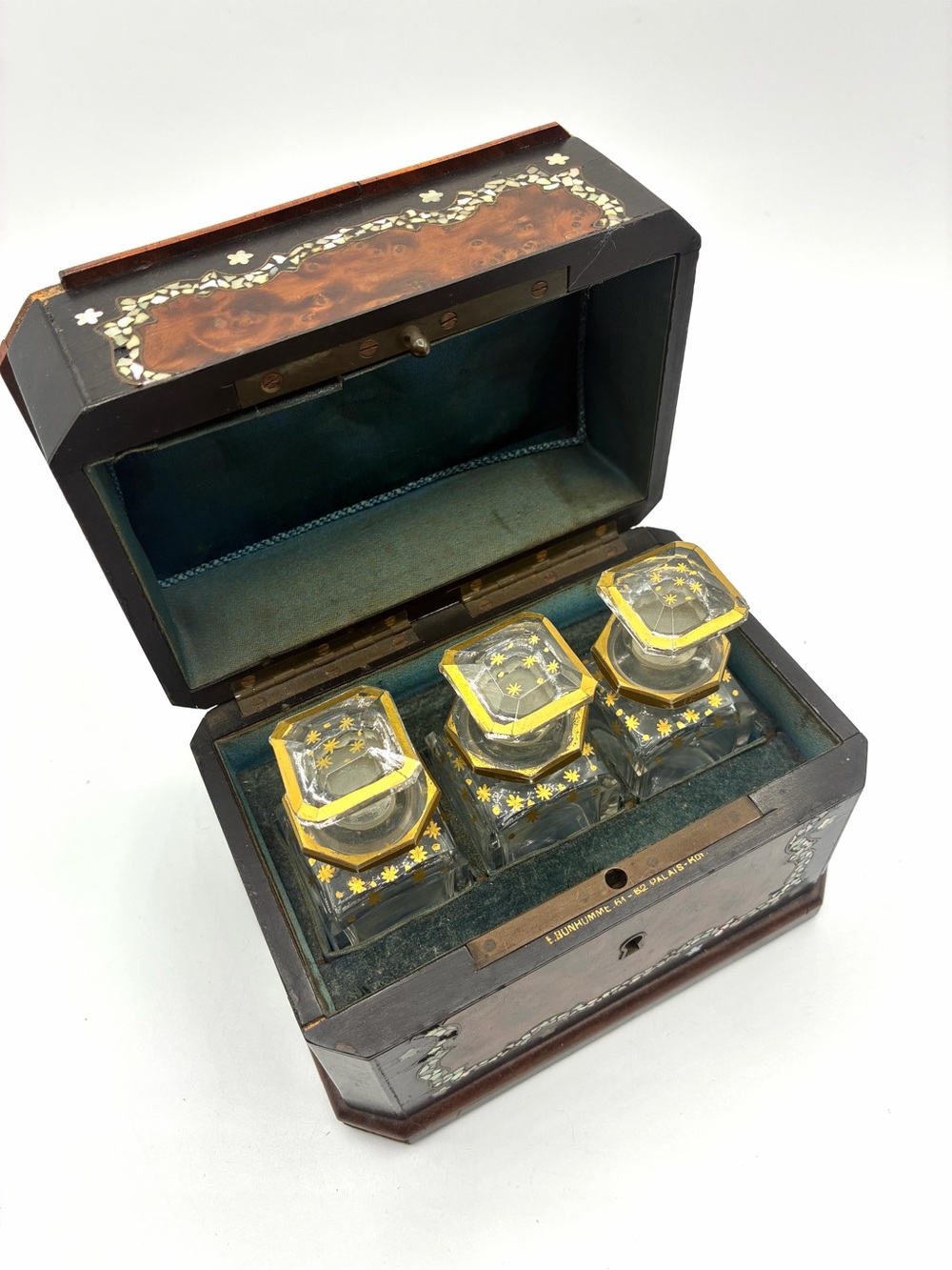 Antique Napoleon III Palais Royal Perfume Casket E. Bonhomme France